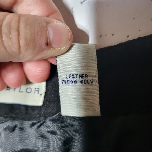 Lord & Taylor Womens Black 100% Suede Leather Pants Size 4 Boho Western Neutral - Picture 7 of 11